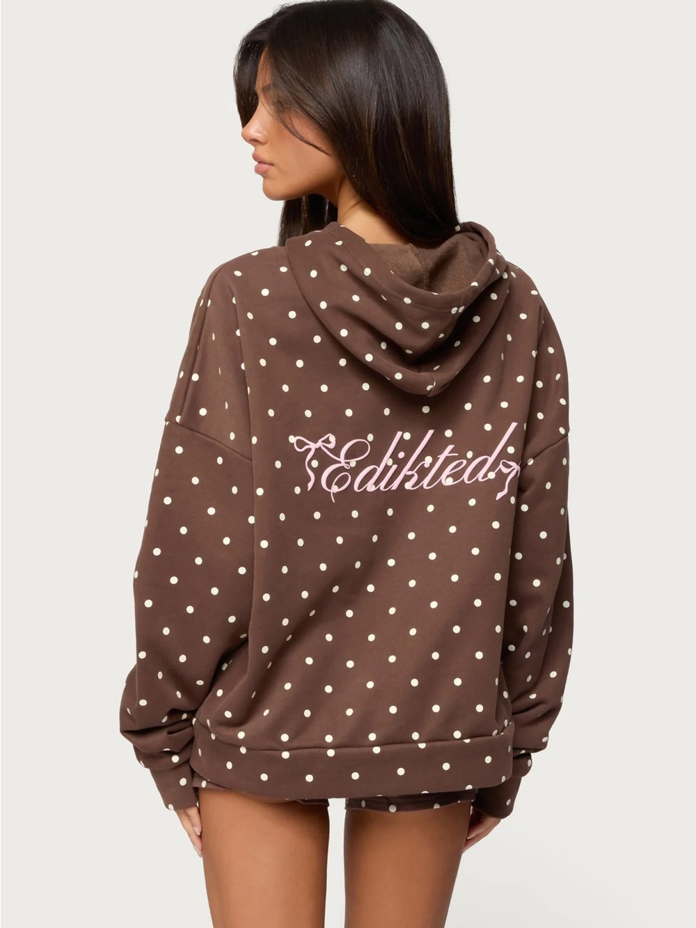 Edikted Chelsea Polka Dot Hoodie